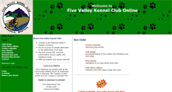 Desktop Screenshot of fivevalleykennelclub.org